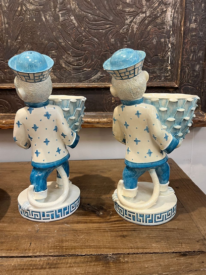 Palm Beach Monkeys Holding Artichoke Bowls