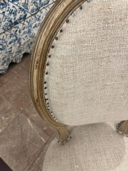 Set 6 Louis XVI Medallion Back Chairs
