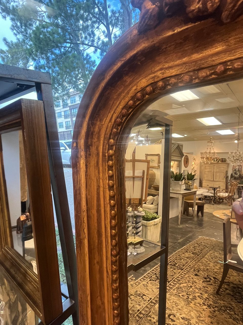 Tall Louis XVI style Giltwood Mirror