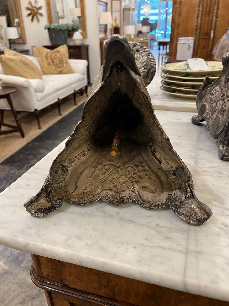 Pair 18th Century Baroque Style Candlesticks