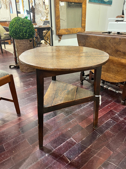 18th Century English Oak Cricket Table