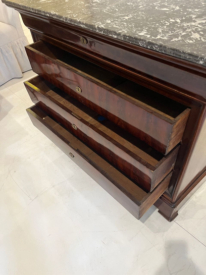 19th Century Louis Philippe Mahogany Commode