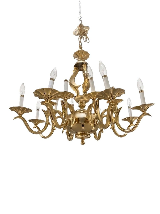 16 Bulb Hollywood Regency style Chandelier