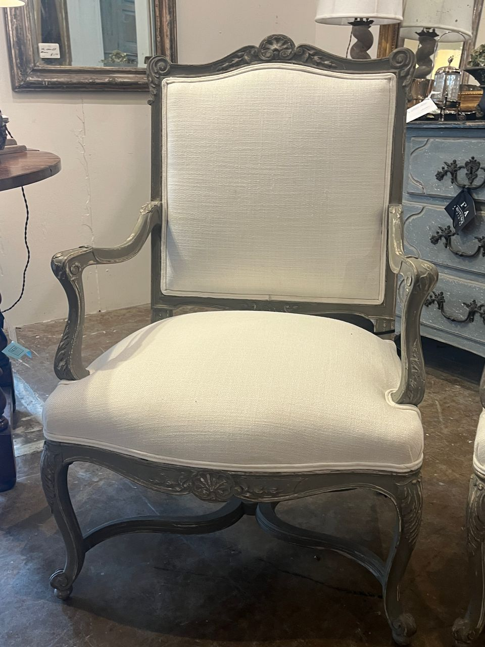 Pair of French 19th Century Fauteuils Armchairs