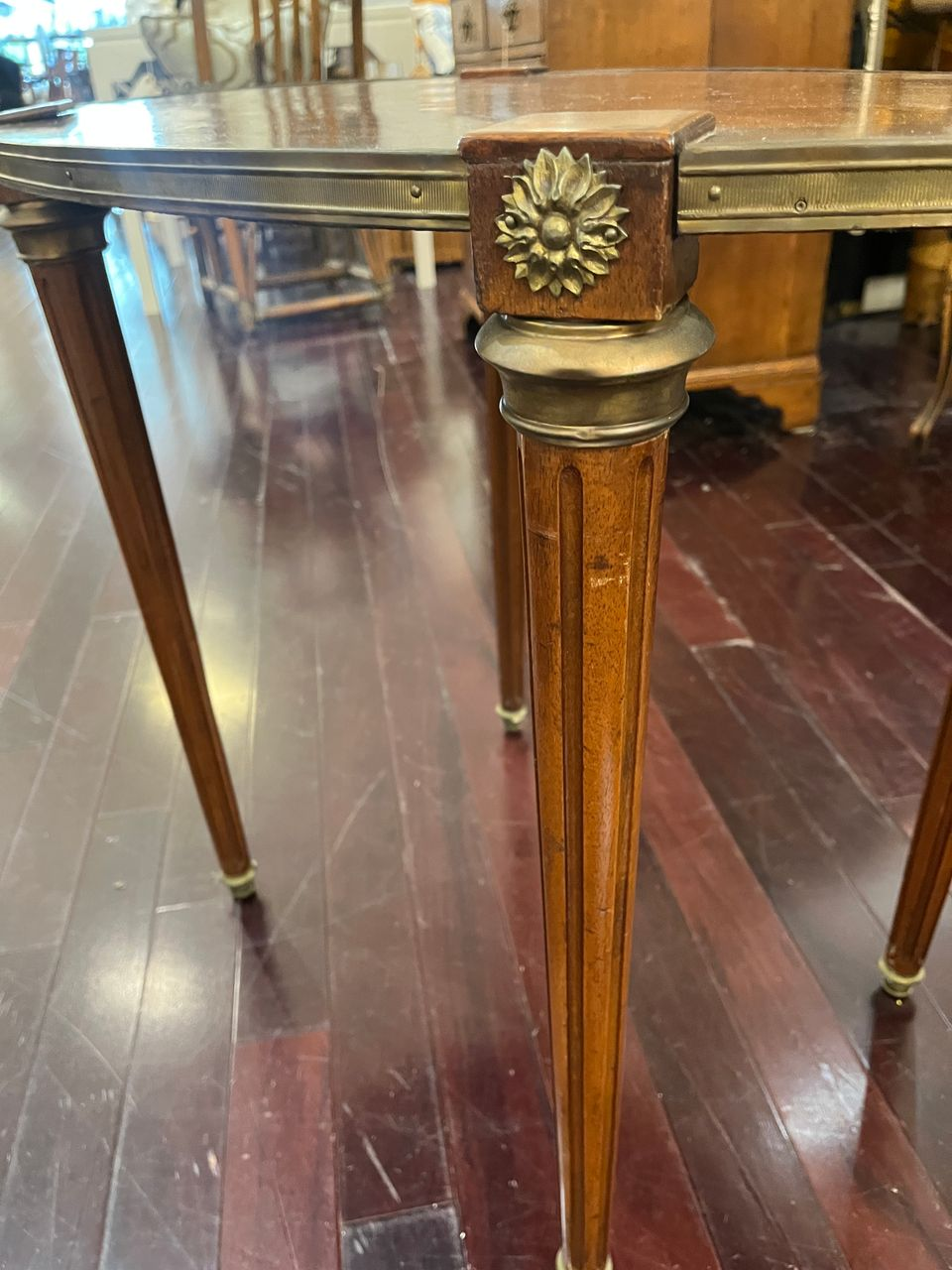 Louis XVI style Oval Side Table
