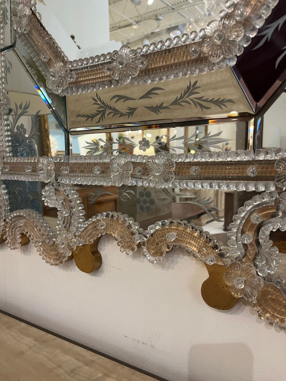 Vintage Italian Venetian Mirror