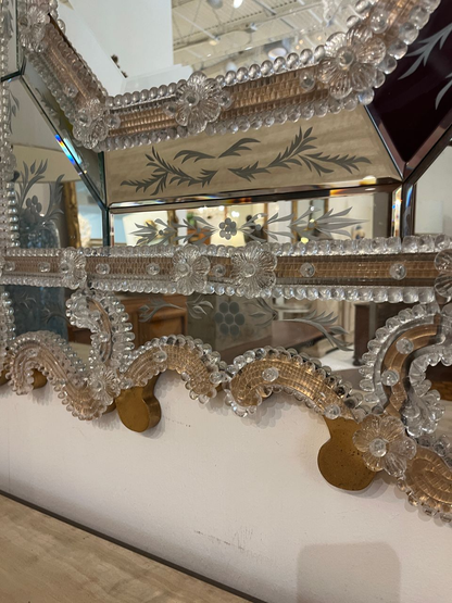 Vintage Italian Venetian Mirror