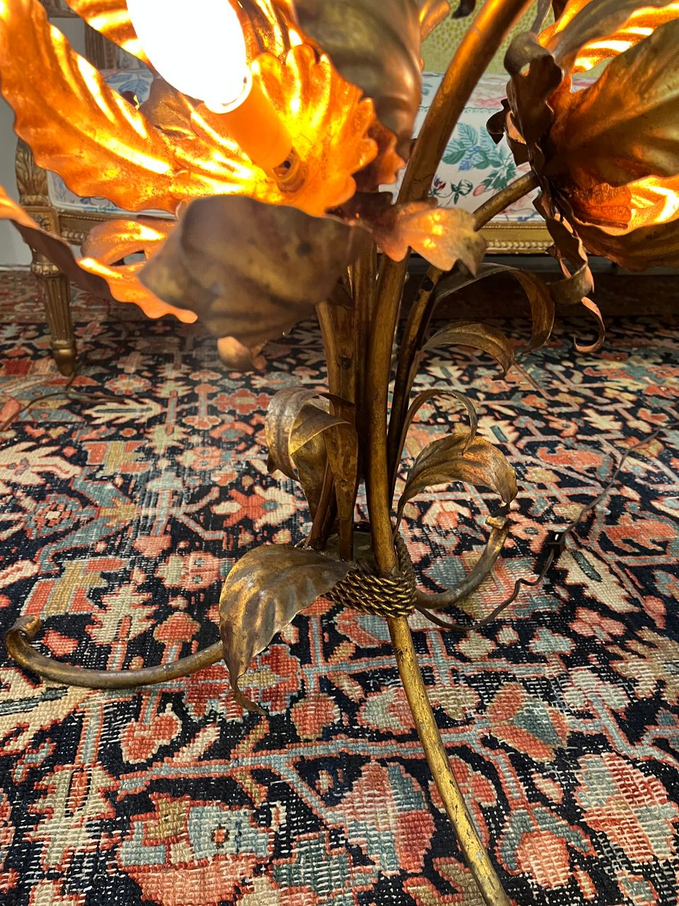 Pair Hans Kogl Hollywood Regency Lighted Tables