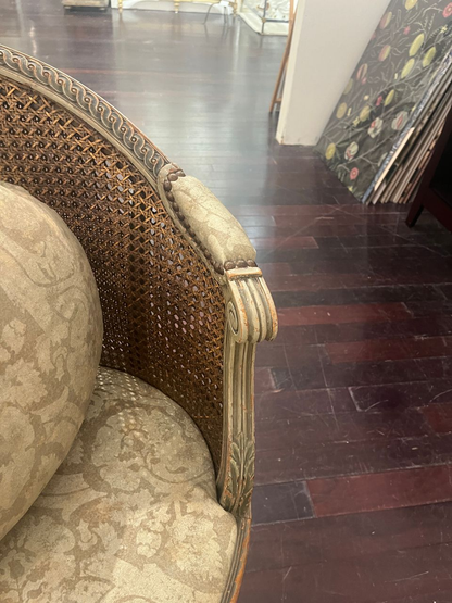 19th Century Louis XVI Petite Cane Settee