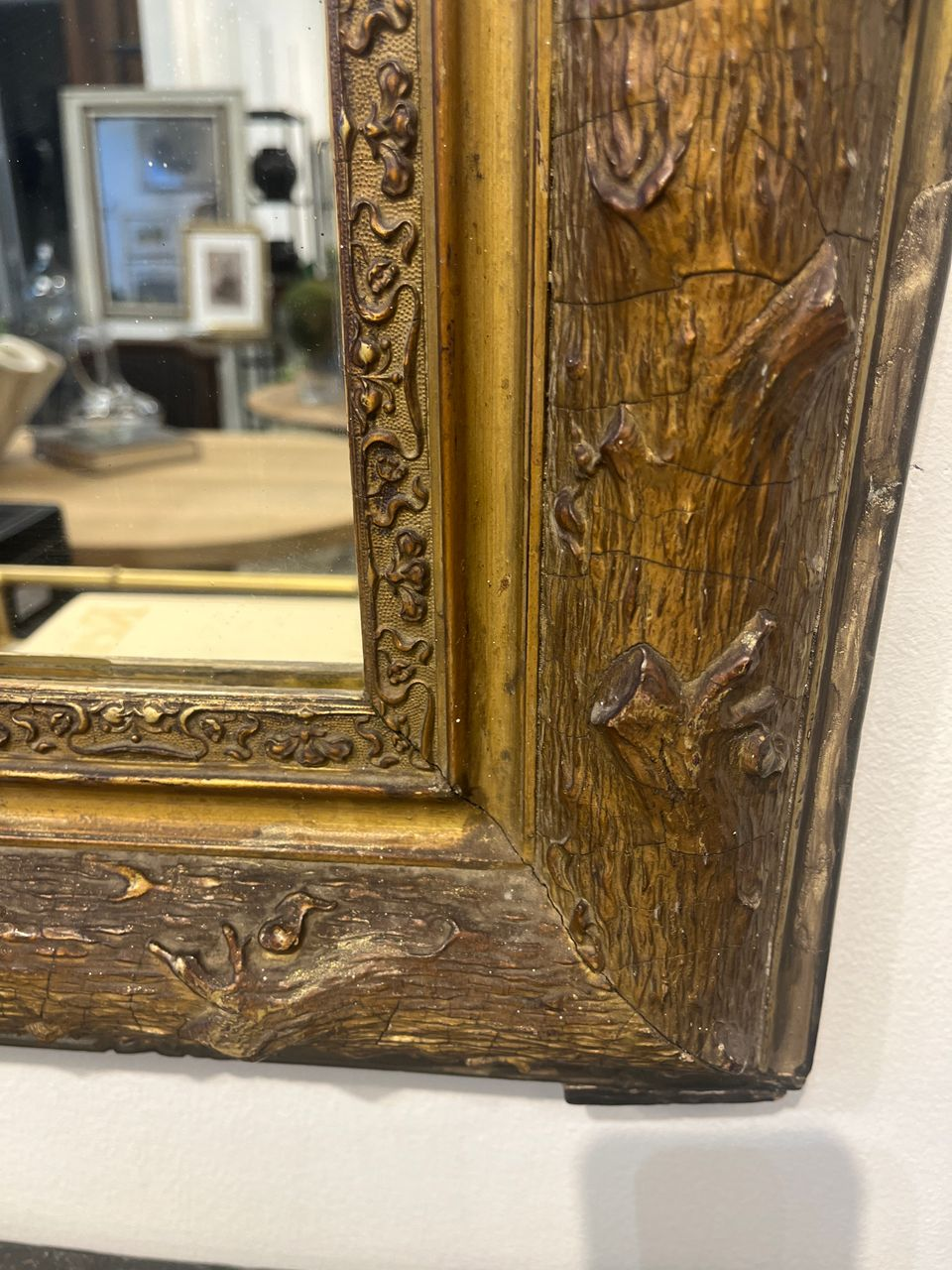 Louis Philippe Faux Bois style Mirror