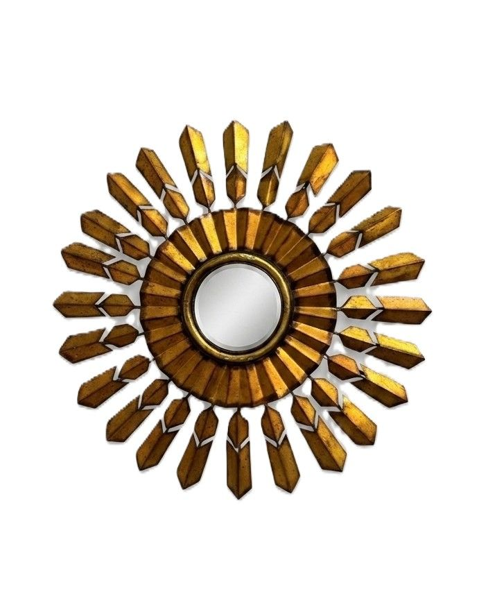 Mid Century Modern French Starburst Mirror