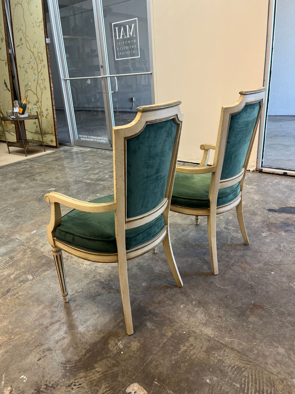 Pair Louis XVI style Armchairs (2 pairs available)