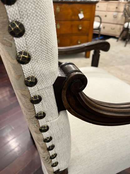 Pair of Louis XIII Baroque Armchairs