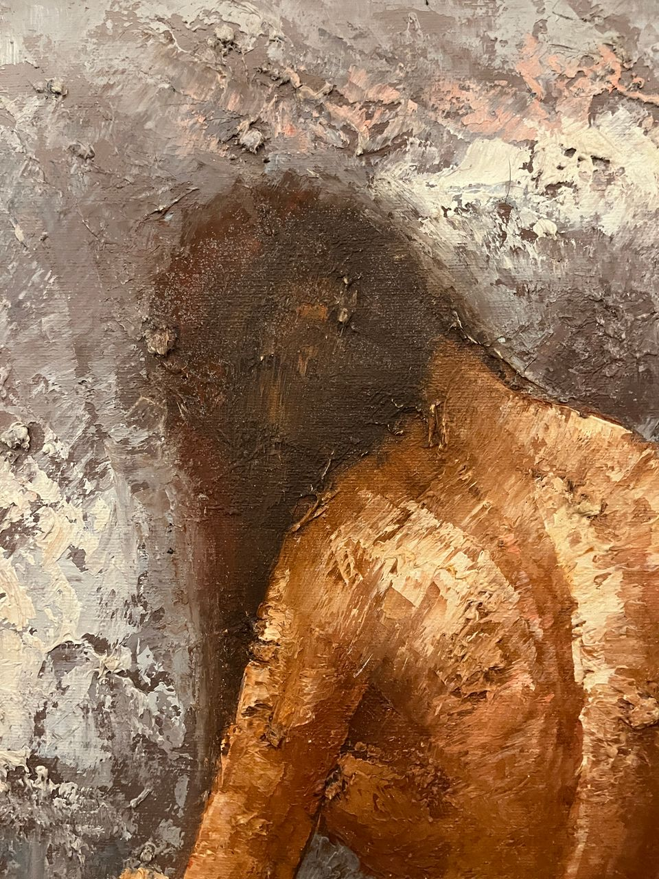 Edward Barton Oil on Canvas Seated Woman