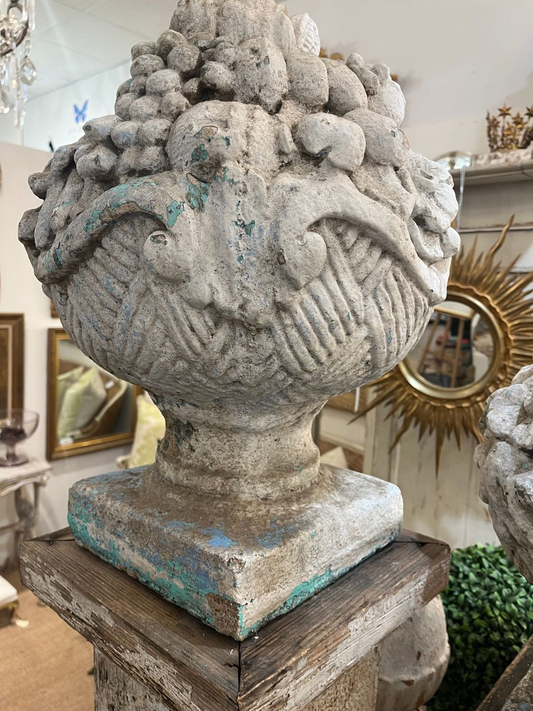 Pair of Antique Stone Topiaries