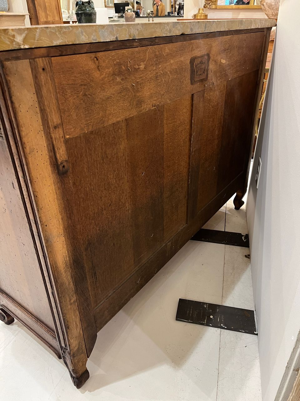 19th Century Louis XV Buffet with Terra Breccia Marble Top