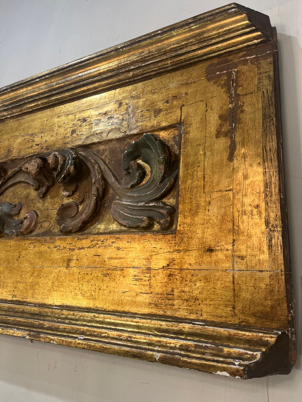 18th Century Italian Giltwood Fragment Panel