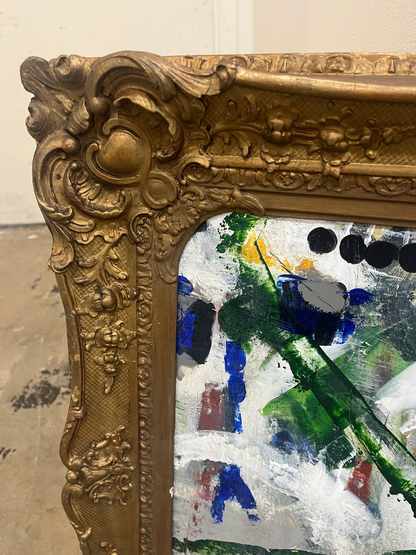 Modern Abstract in Antique Frame