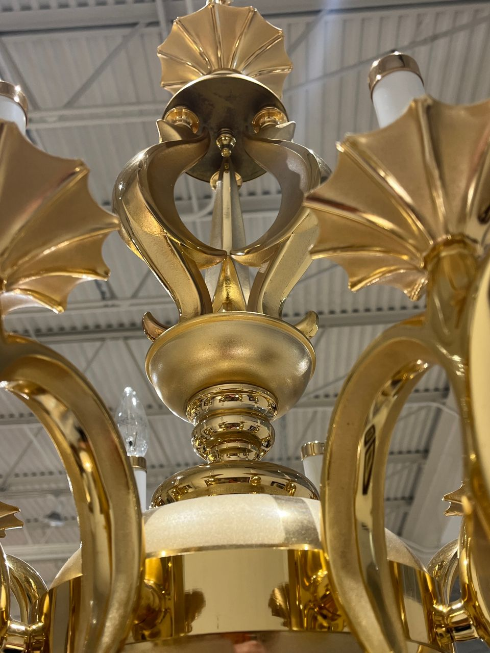 16 Bulb Hollywood Regency style Chandelier