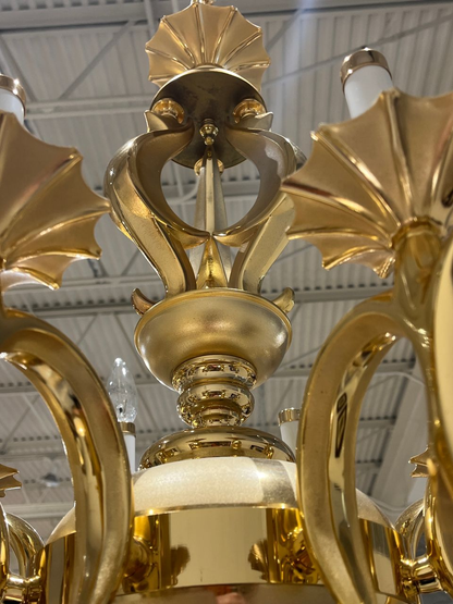 16 Bulb Hollywood Regency style Chandelier