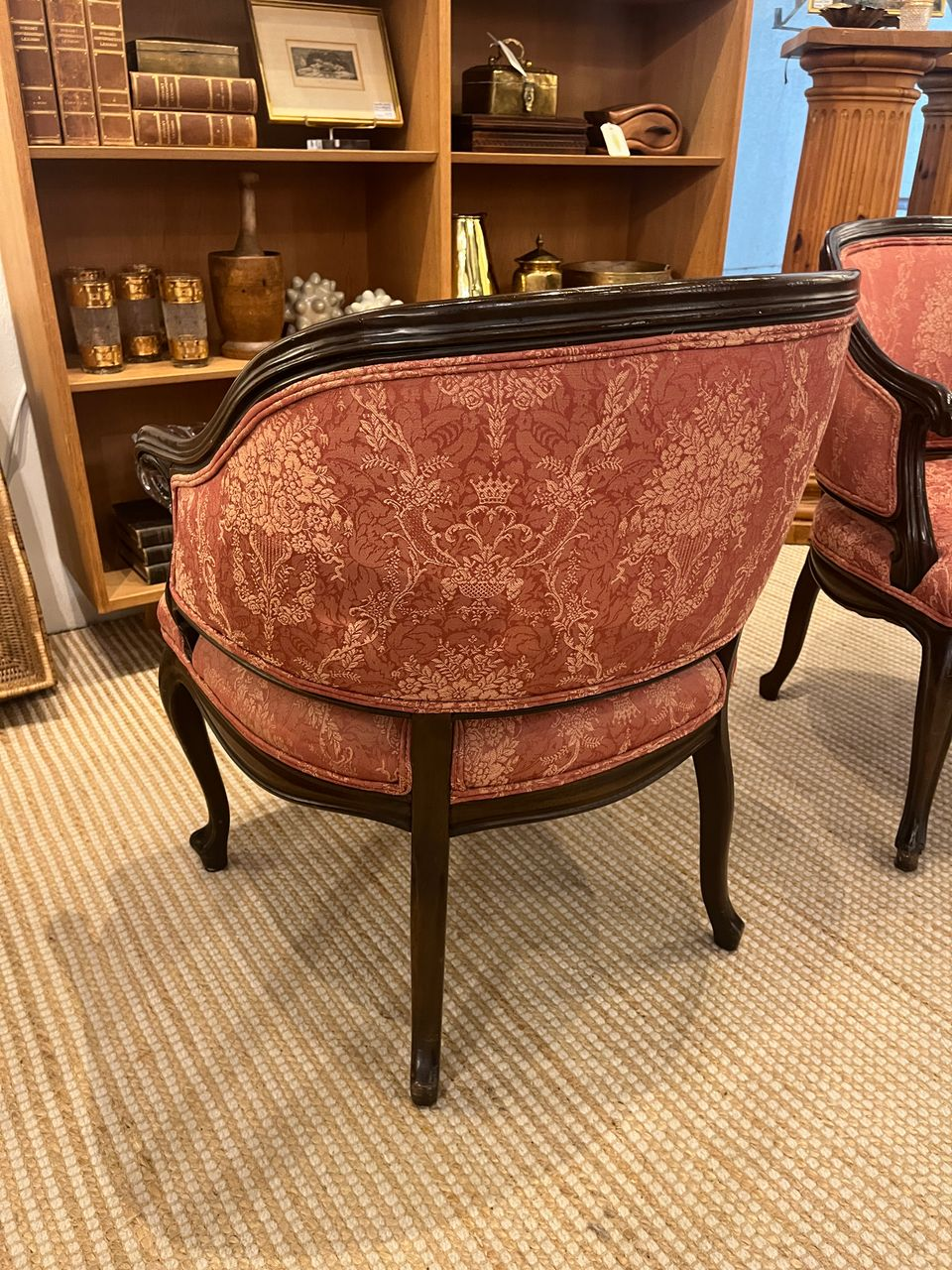 Pair French Louis XV style Armchairs