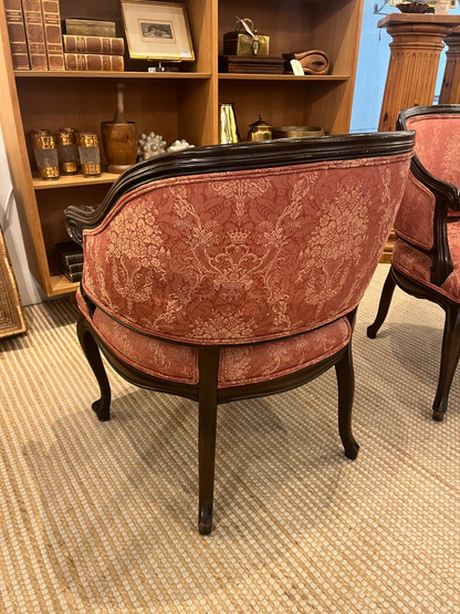 Pair French Louis XV style Armchairs