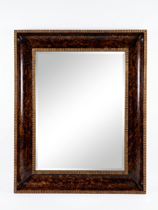 Large Faux Tortoiseshell finish Mirror