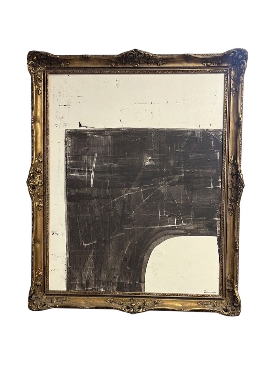 Large Original Black & White Abstract Painting