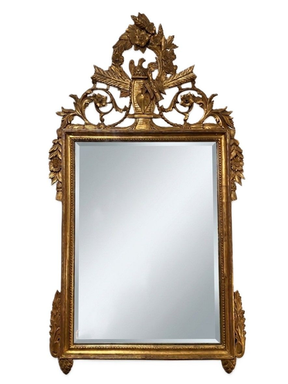 19th Century French Carved Giltwood Mirror