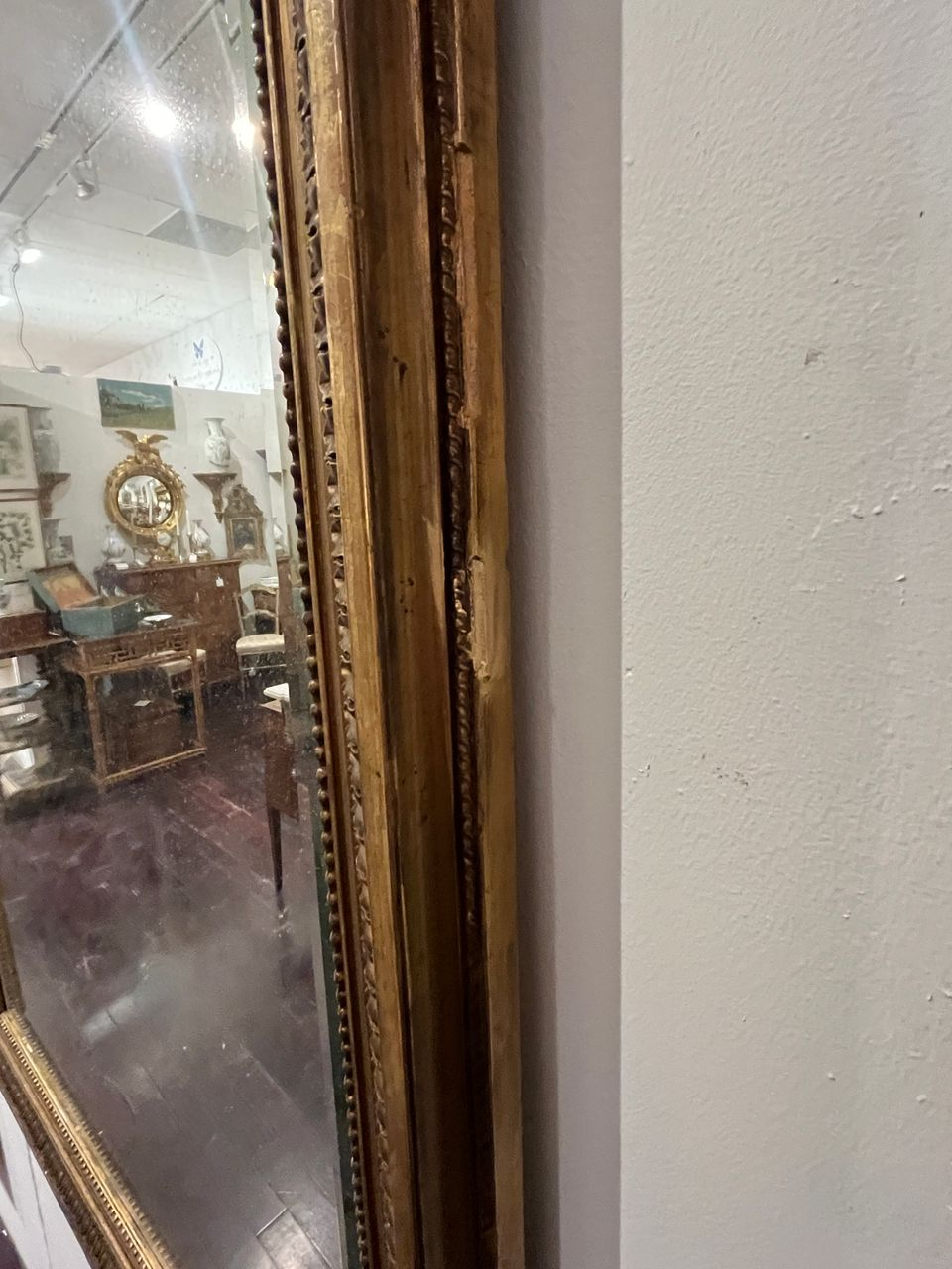 Large 19th Century Louis XVI Giltwood Mirror