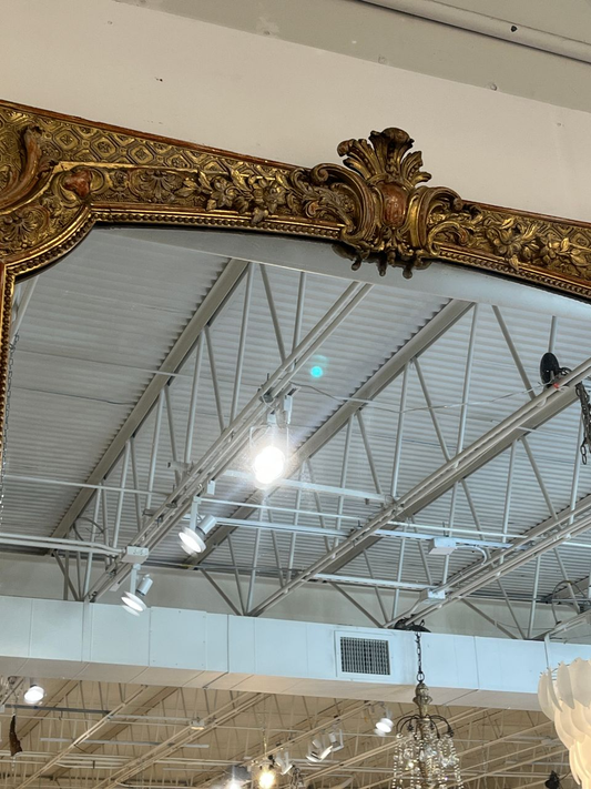 Large Louis XVI style Gold Gilt Pier Mirror