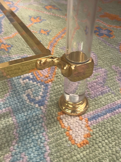 Italian Brass Rope and Tassel Coffee Table