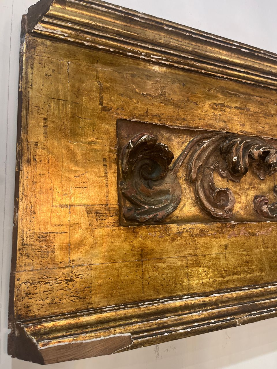 18th Century Italian Giltwood Fragment Panel
