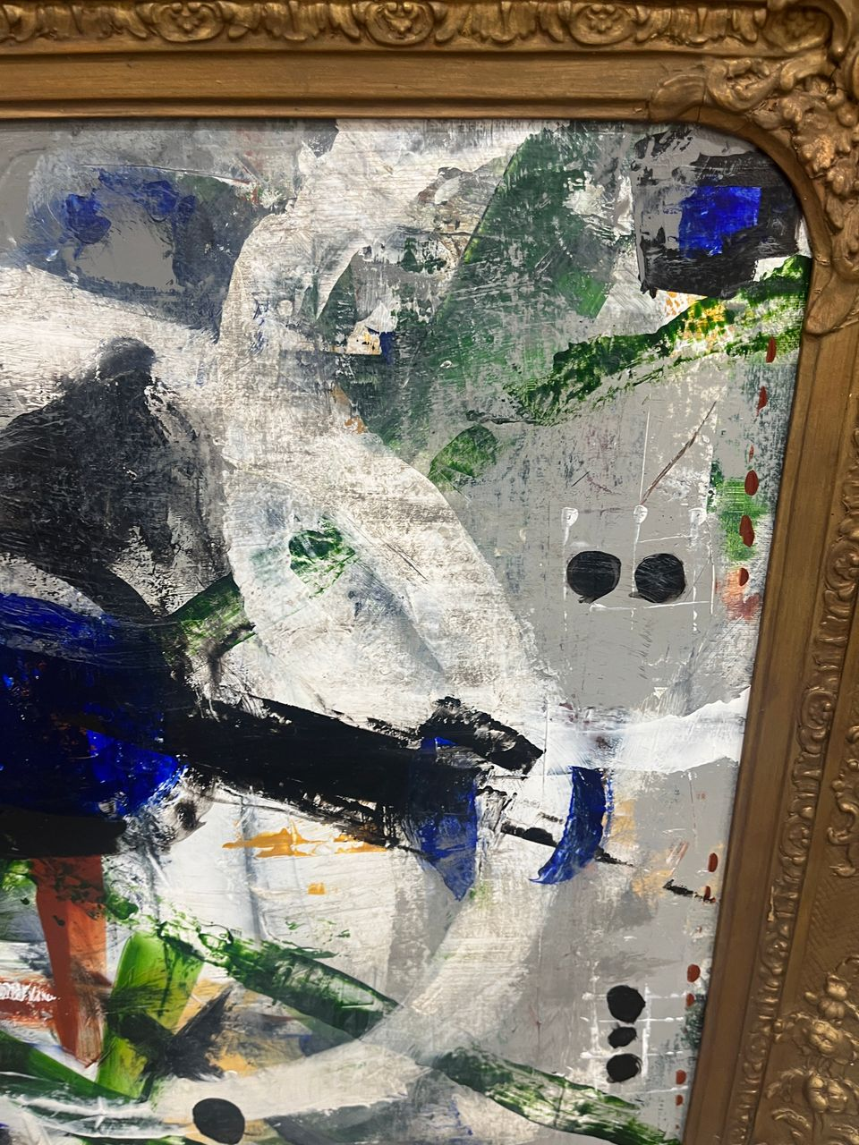 Modern Abstract in Antique Frame