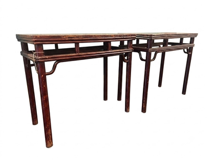 Pair of 19th Century Chinese Altar Tables