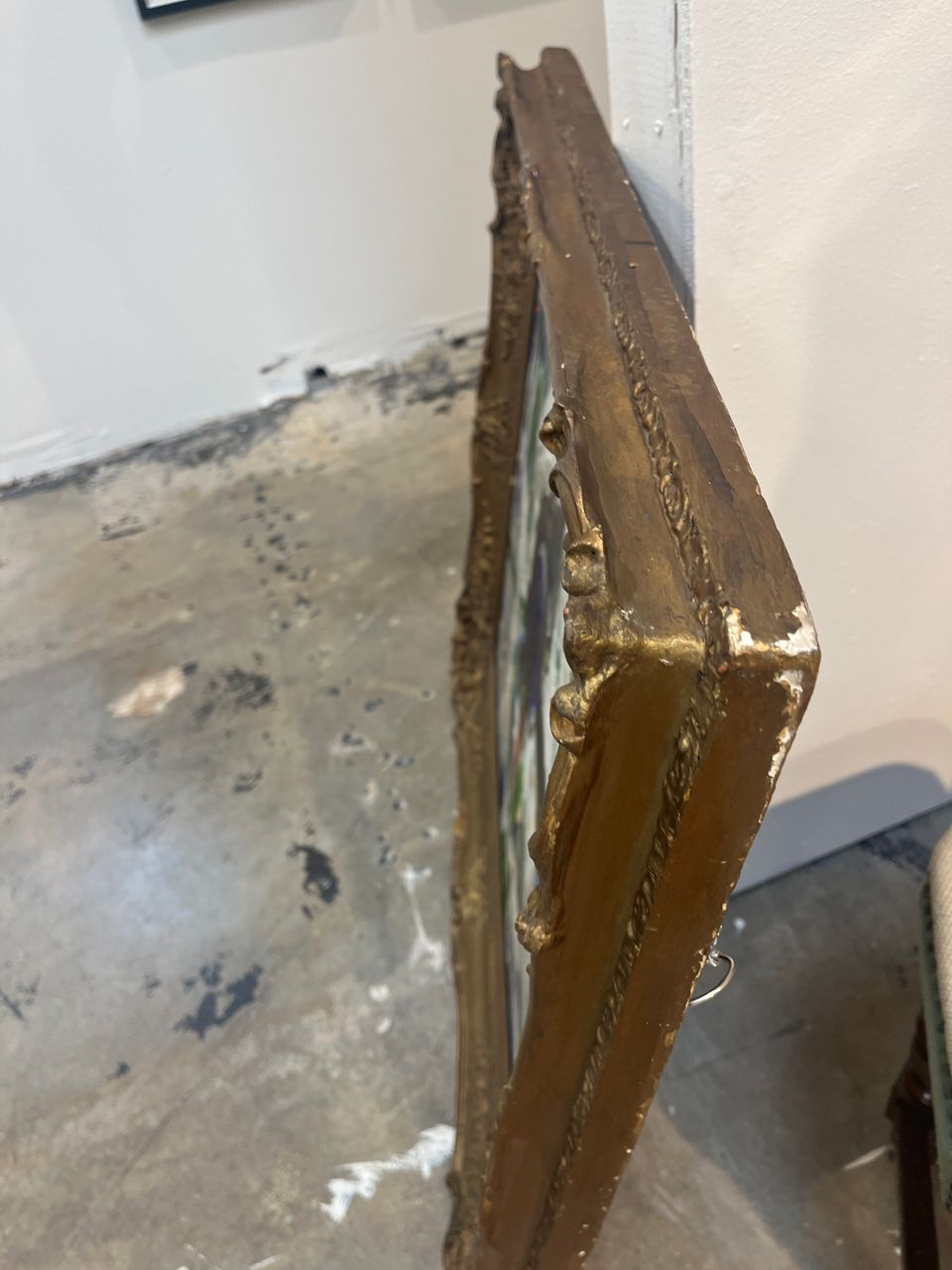 Modern Abstract in Antique Frame