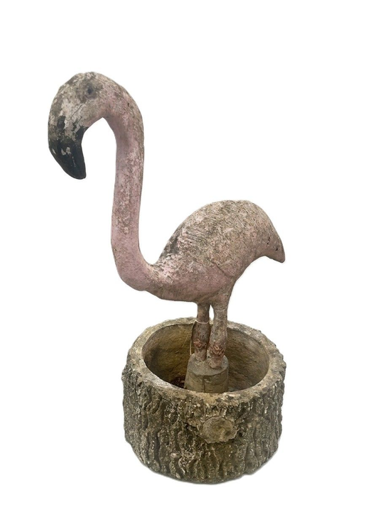 Early 1900's Cement Flamingos (2 available)