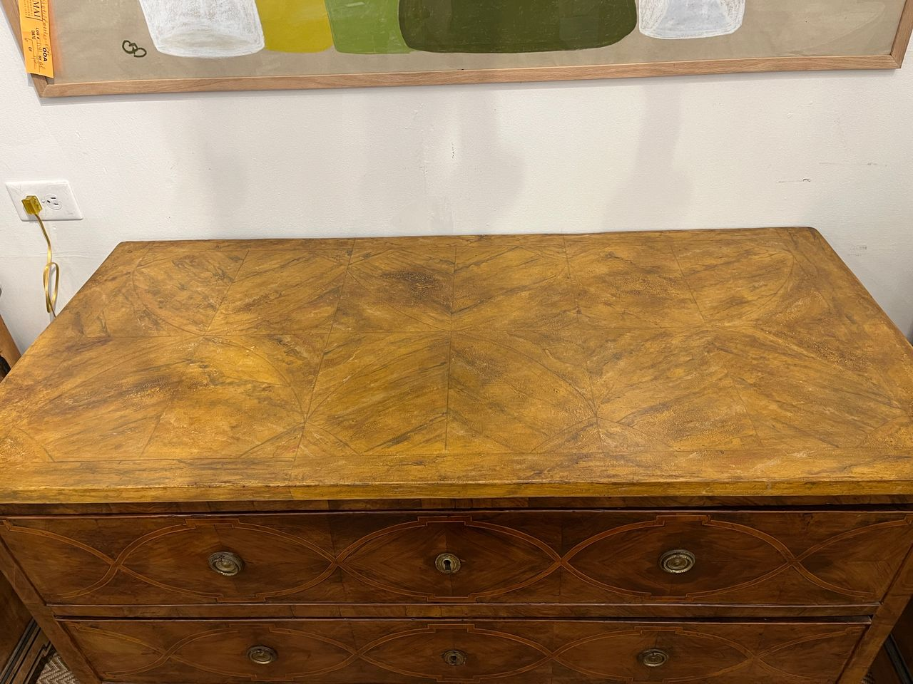 18th Century Italian Commode with Walnut Inlay
