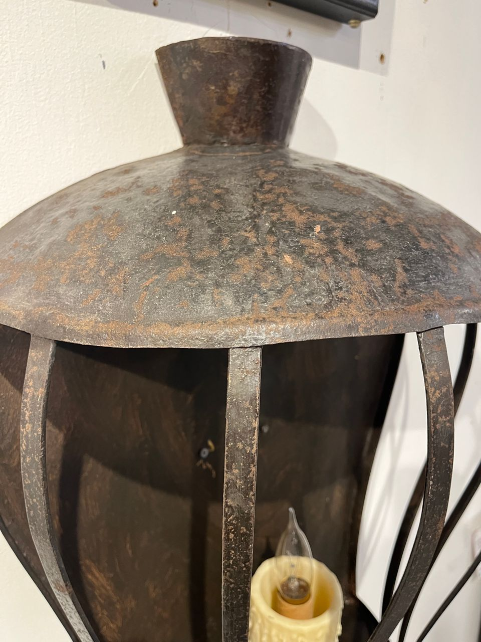 Antique Hand Forged Wrought Iron Sconces