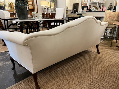 Antique Chippendale Camelback Sofa