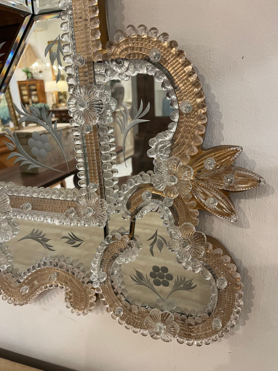Vintage Italian Venetian Mirror