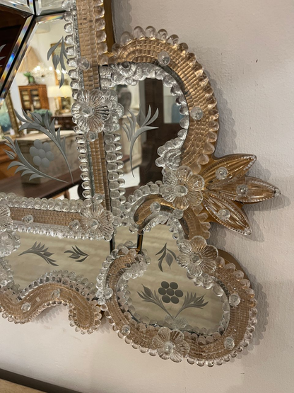 Vintage Italian Venetian Mirror