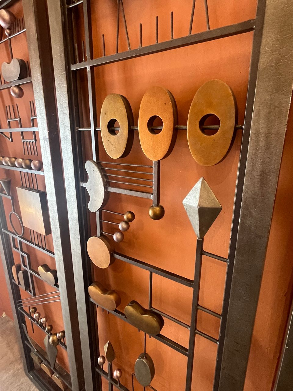 Mid Century Italian 3 panel Screen
