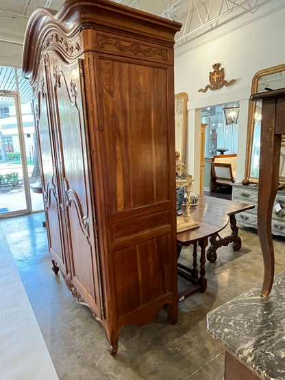 18th Century French Carved Armoire