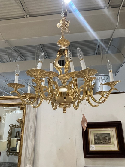 16 Bulb Hollywood Regency style Chandelier