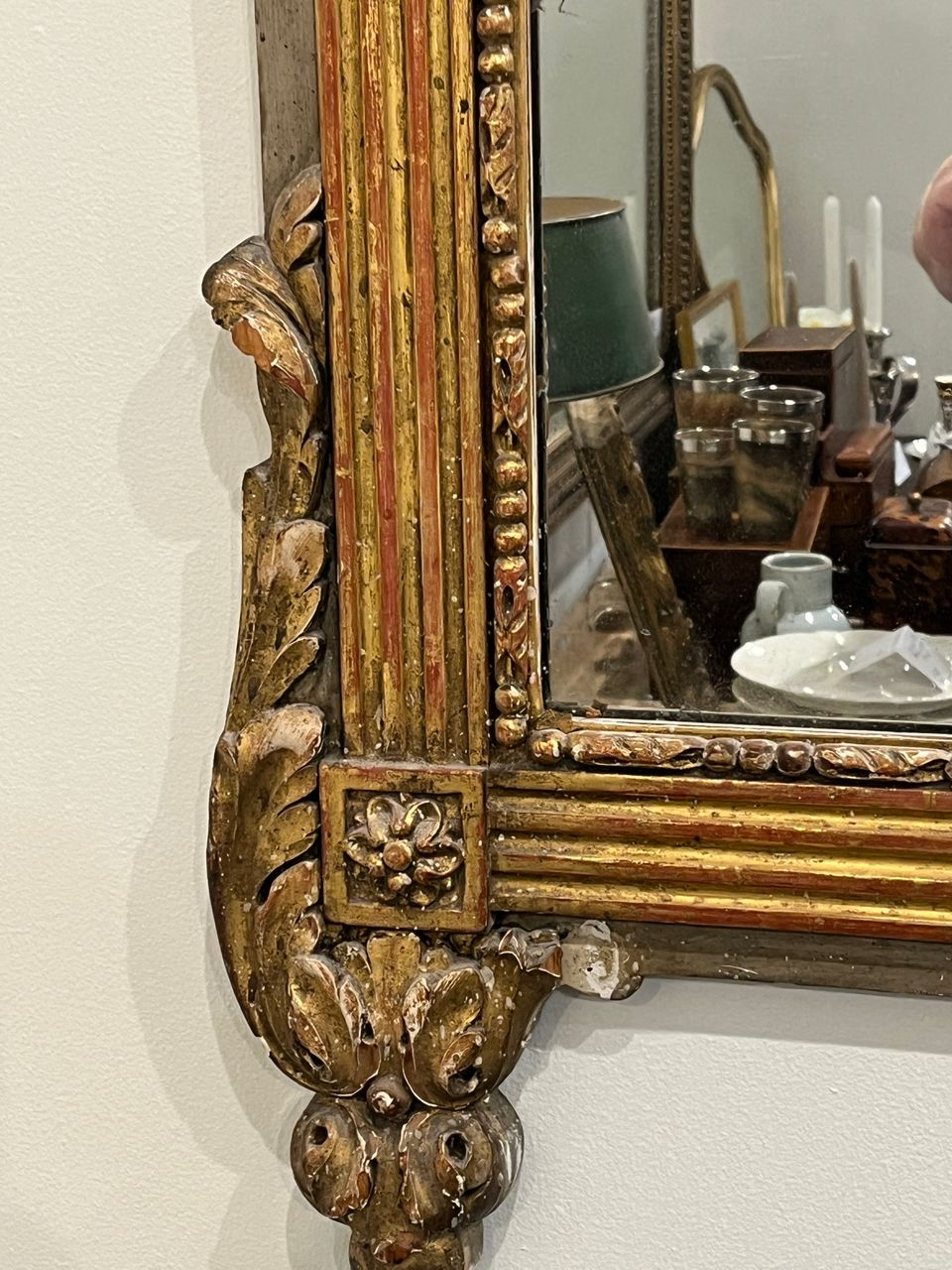 19th Century French Carved Giltwood Mirror