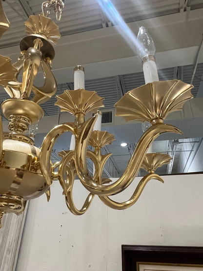 16 Bulb Hollywood Regency style Chandelier