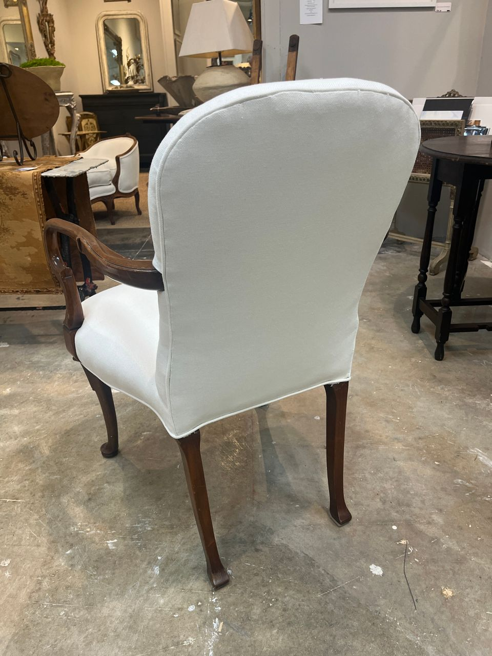 Pair of Queen Anne Style Armchairs