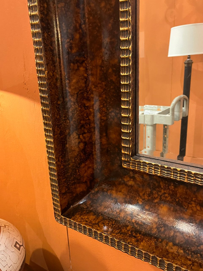 Large Faux Tortoiseshell finish Mirror