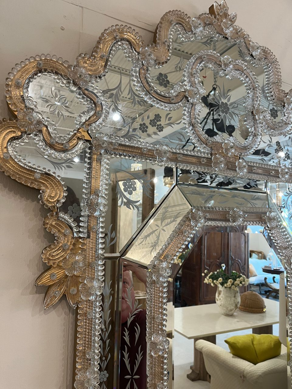 Vintage Italian Venetian Mirror